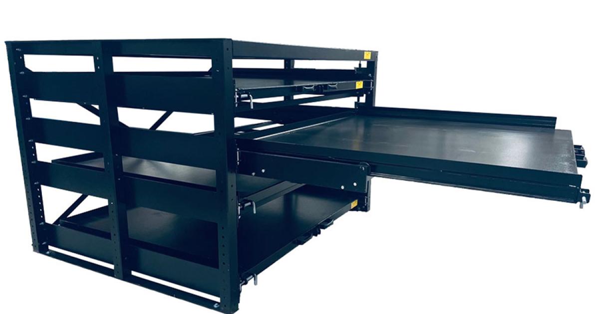 Rack Engineering Starter Glide Out 60" D x 72" W Gladwin Machinery