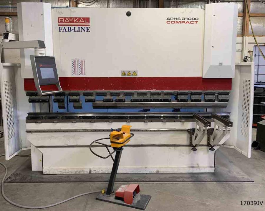 90 Ton x 10' Baykal Press Brake Gladwin Machinery